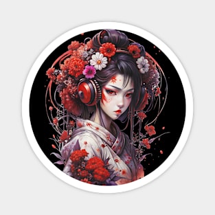 Anime Geisha Girl Magnet